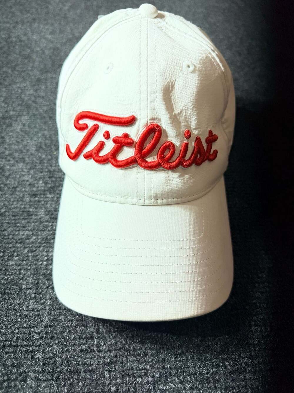 Titleist Golf Hat White Adjustable Cap